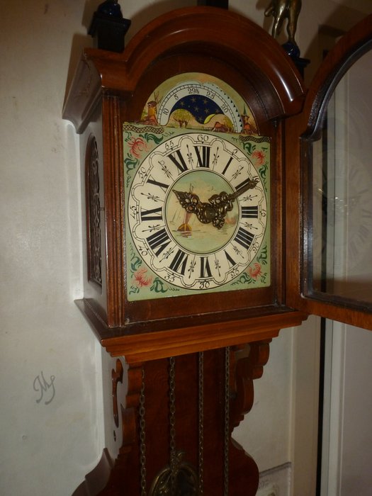 Wall clock - Wood (Mahogany) - 1950-1960
