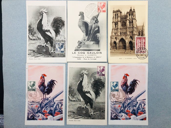 Frankrijk 1944/1949 - 147 kaarten-maximaal