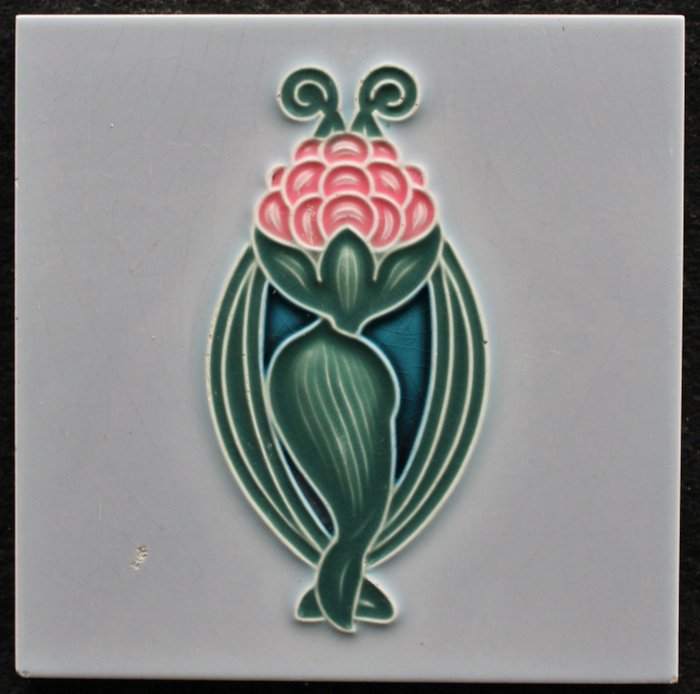Azulejo (1) - Manufactures Céramiques d'Hemixem Gilliot & Cie - Art Nouveau - 1900-1910 