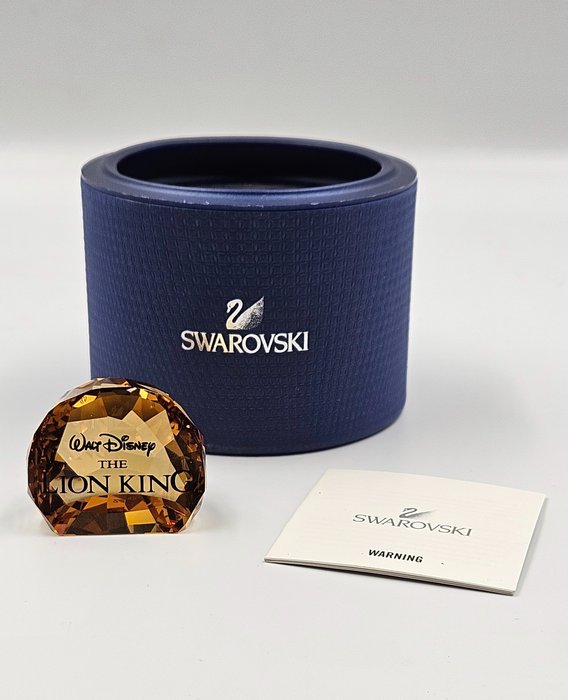 小雕像 - Swarovski - Disney - Title Plaque Lion King - 1055087 - Boxed -  (1) - 水晶