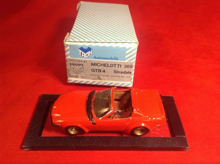TRON-AMR by André Marie Ruf - made in France and Italy 1:43 - Modell sportsbil - a speciali realization made by Andrè Marie Ruf for Equipe Tron - ref. #TRON-AMR 02 - Ferrari 365GTB/4 "Daytona" Michelotti Stradale landeveisbil 1975
