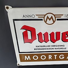 DUVEL – Brouwerij Moortgat – Breendonk  – Belgium – Reclamebord (1) – Metalen Emaille reclame bord – Emaille, Metaal