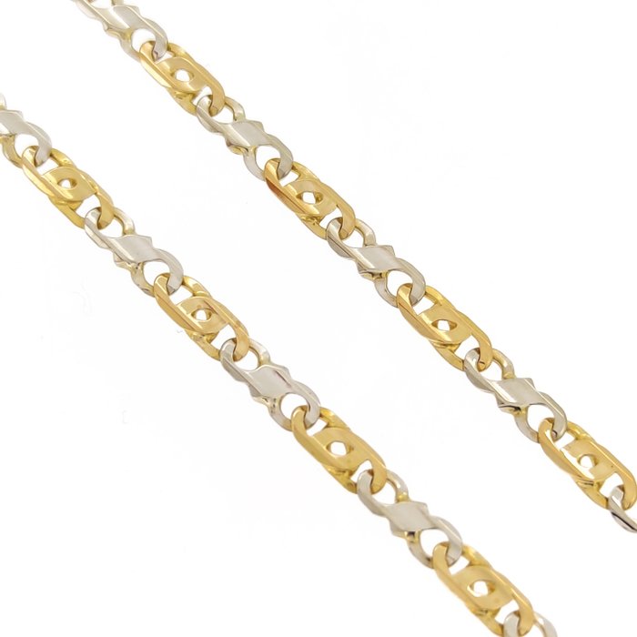 Collier Or blanc, Or jaune, 18 carats 