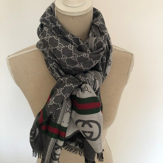 Other brand - GUCCI by Fiat - NEW  long GG logo * No Minimum Price* - Scarf - Sjaal