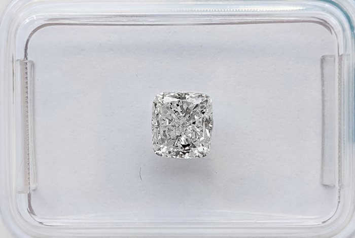 鑽石 - 0.80 ct - 枕形 - E(近乎完全無色) - I1
