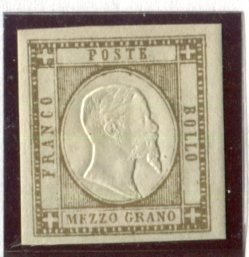 Antikke italienske stater - Napoli 1861 - Napolitanske provinser 1/2 korn - Sassone 18