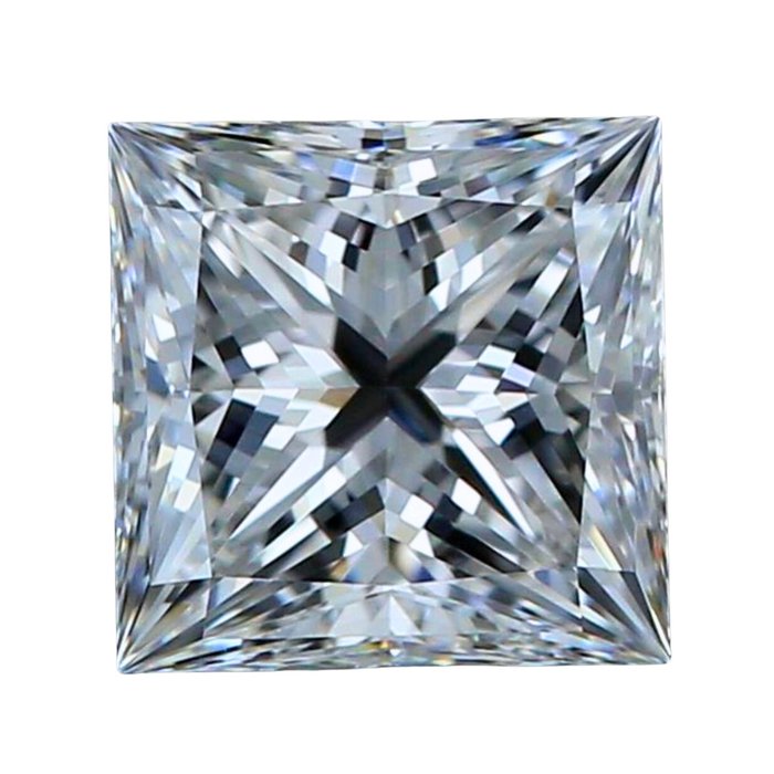 1 pcs Diament - 0.73 ct - princessa - F - VVS1 (z bardzo, bardzo nieznacznymi inkluzjami)