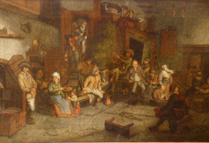 Scuola fiamminga (XVII) - Scena di taverna