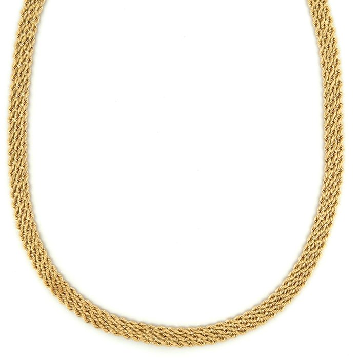 Family Gold - 9.8 gr - 45 cm - 18 Kt - Choker halskæde Gulguld 