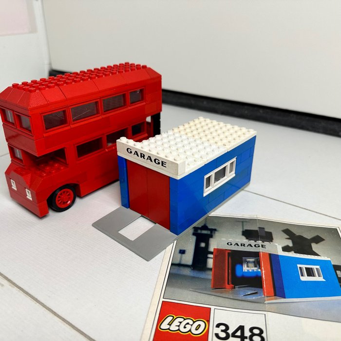 Lego - Vintage - 348 & 384 - Vintage Garage and Bus - 1970-1980