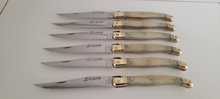 Laguiole L' Aigle Royal - 餐刀套裝 (6) - 膠木, 鋼（不銹鋼）