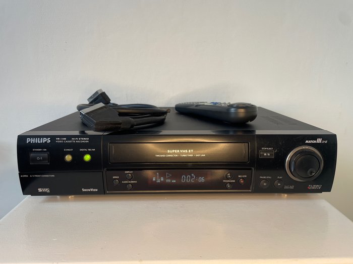Philips Philips VR1100/02 | Super VHS ET Recorder | Time Base Corrector (TBC / DNR) Otthoni film
