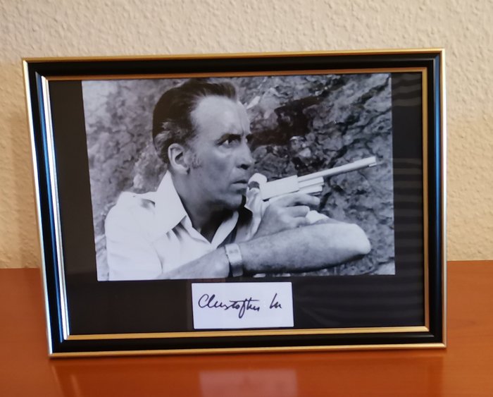 Christopher Lee (1922-2015) - as Scaramanga in The Man with the Golden Gun 1974 - Framed - Coa
