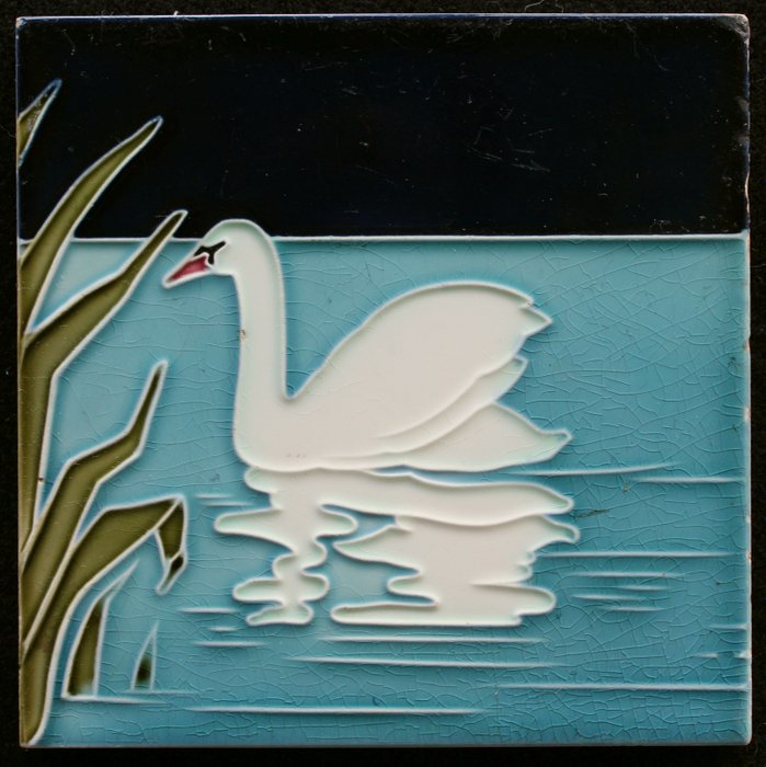 Azulejo (1) - Boizenburger Wandplattenfabrik - Arte nova - 1900-1910 