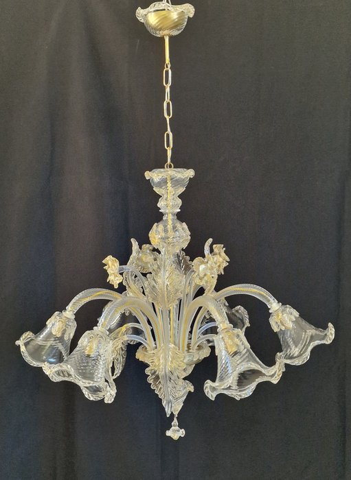 Vetreria di Murano - 枝形吊燈 - 木, 玻璃, 金色, 鐵（鑄／鍛）