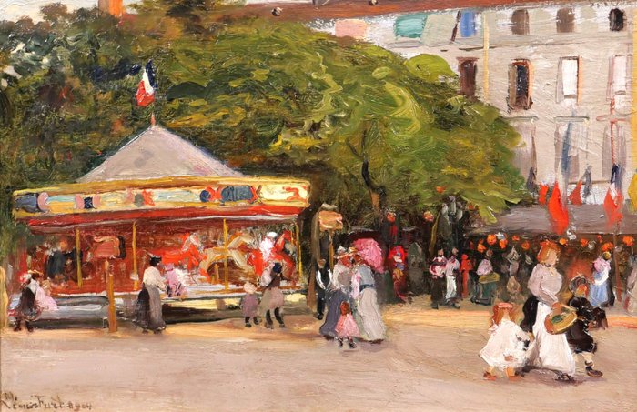 Pierre Léonce Furt (1870-?) - The carousel
