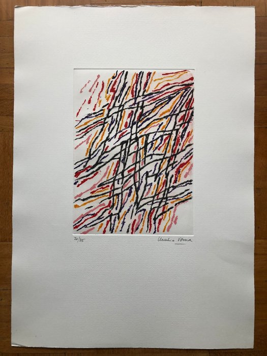Claudio Verna - Incisione, Senza titolo - 50 cm - Carta - 2001
