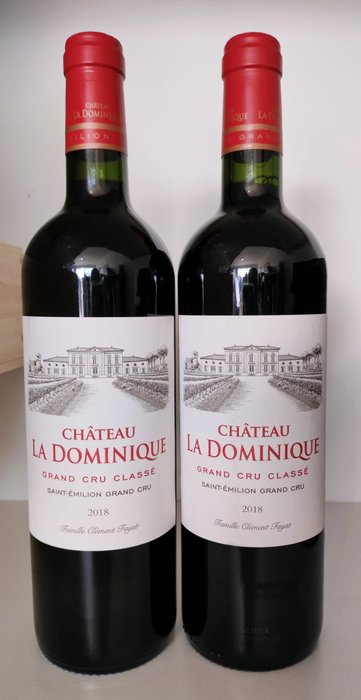 2018 Chateau La Dominique - Saint-Émilion Grand Cru Classé - 2 Bottle (0.75L)