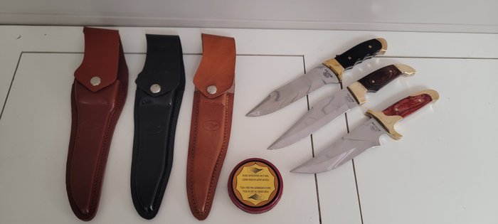Pradel France - Asztali kés készlet (7) - Acél (rozsdamentes), Fa