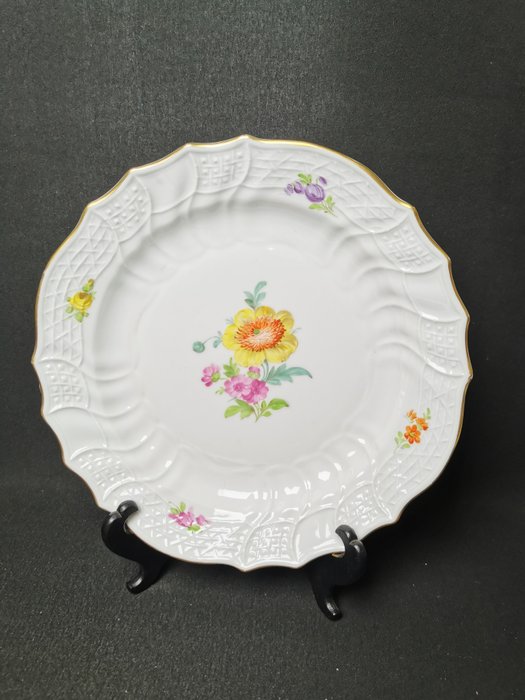 Dresden - Dish - Beautiful large floral decorative porcelain plate from Carl Thieme Dresden