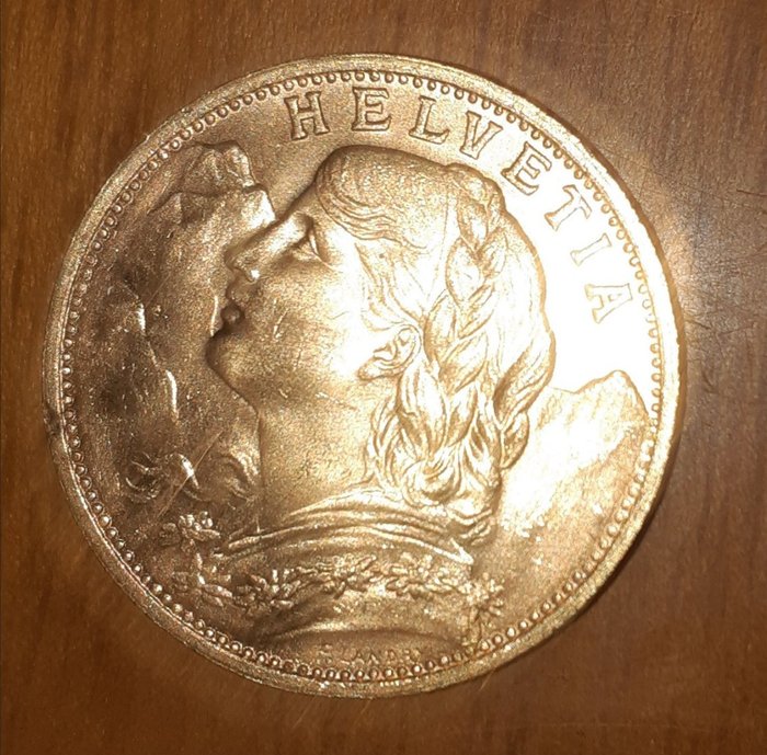 Switzerland. 20 Francs 1927 B