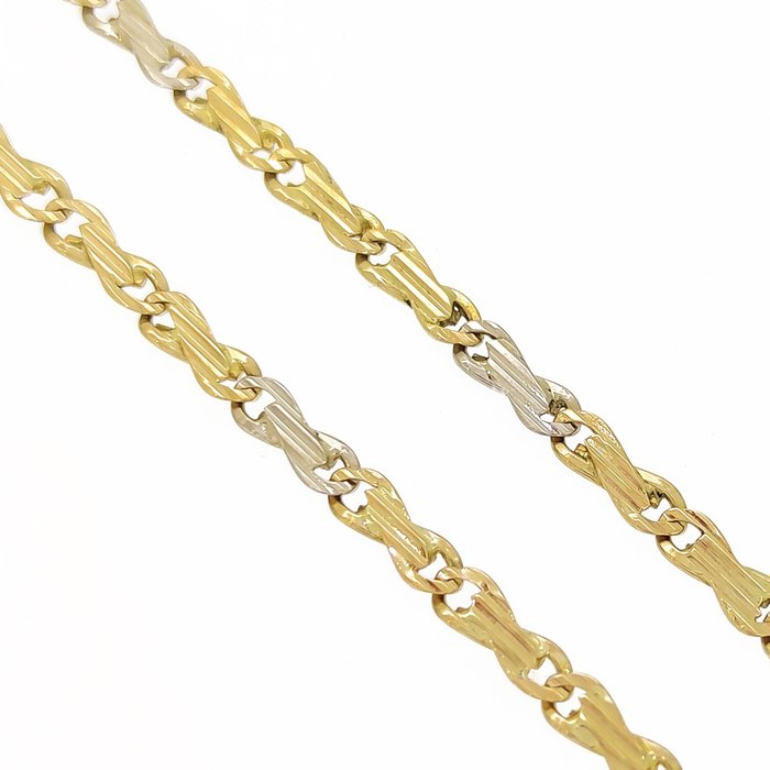 Necklace White gold, Yellow gold, 18 carats 