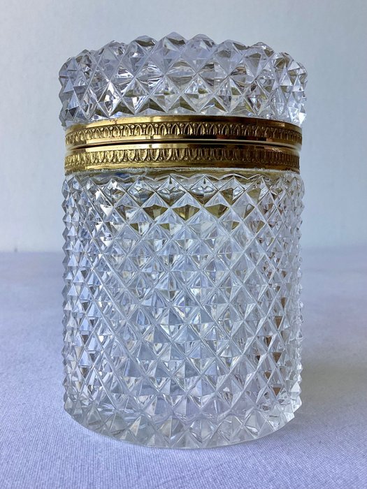 Kristallen juwelendoosje - Cutie Bijuterii - Cristal tăiat în stil fațetat