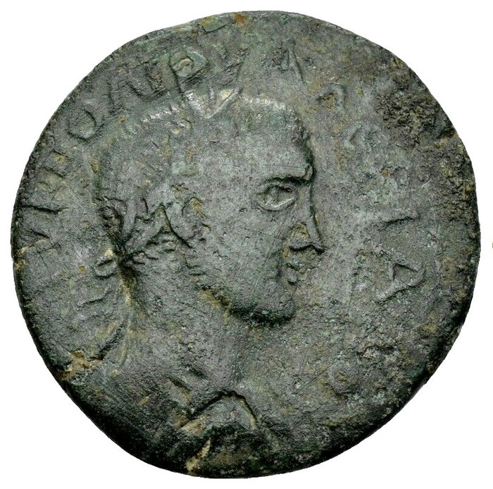羅馬帝國 （省）. Valerian I (AD 253-260). AE 28 mint Anemurium dated Year 2 = 254-5 AD.