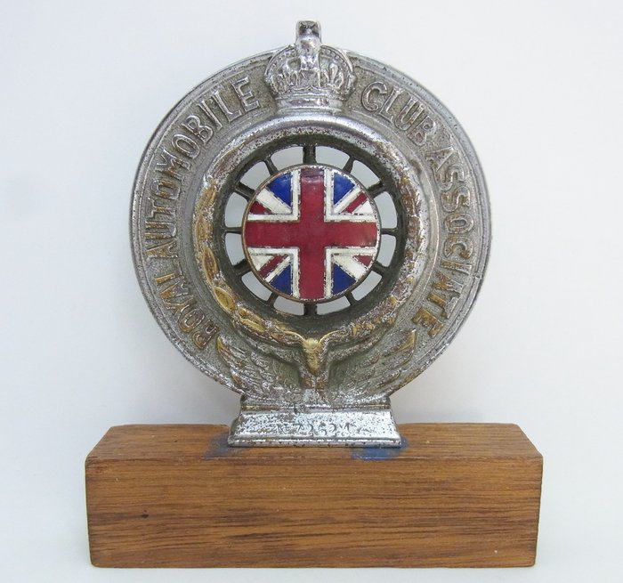 Insigne 1910's-1920's Type 2A-C RAC Associate Member Car Badge - Verenigd Koninkrijk - Begin 20e eeuw (WO I)