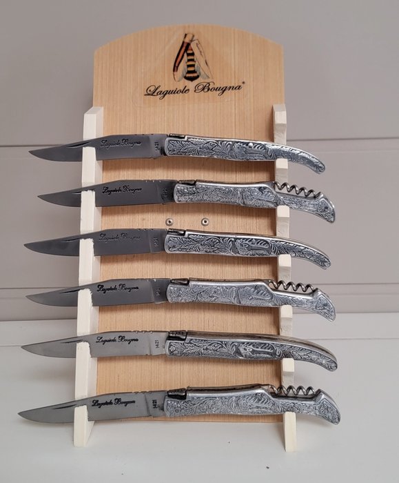Laguiole Bougna - Set cuțite de masă (6) - Oțel (inoxidabil)
