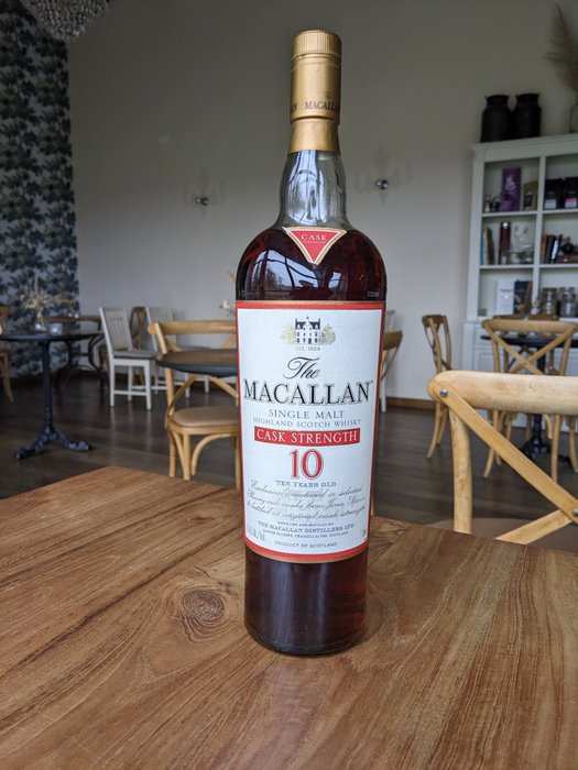 Macallan 10 years old - Cask Strength - Original bottling  - 1,0 l