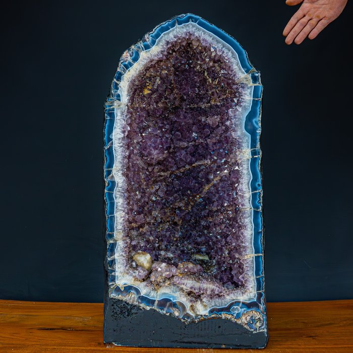 紫水晶瑪瑙晶洞的精彩標題 來自烏拉圭- 58869 g