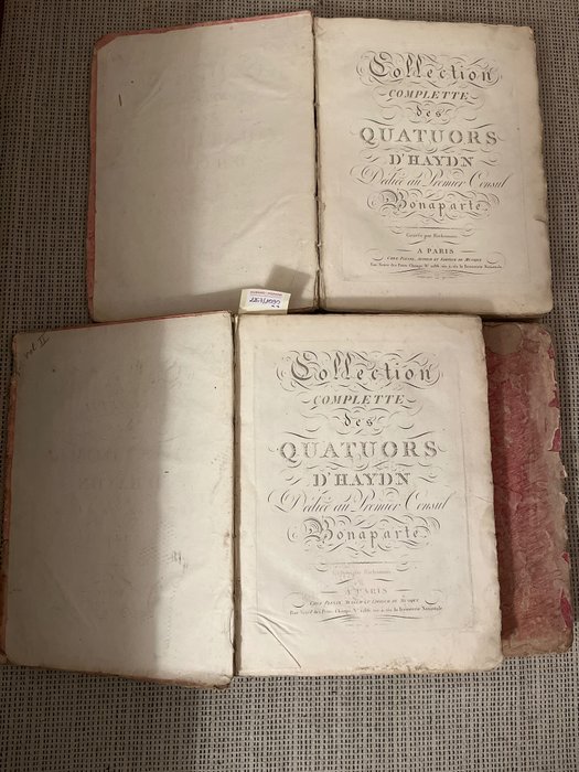 Joseph Haydn - Collection complète des quatuors d’Haydn dédié au Premier Consul Bonaparte - 1800