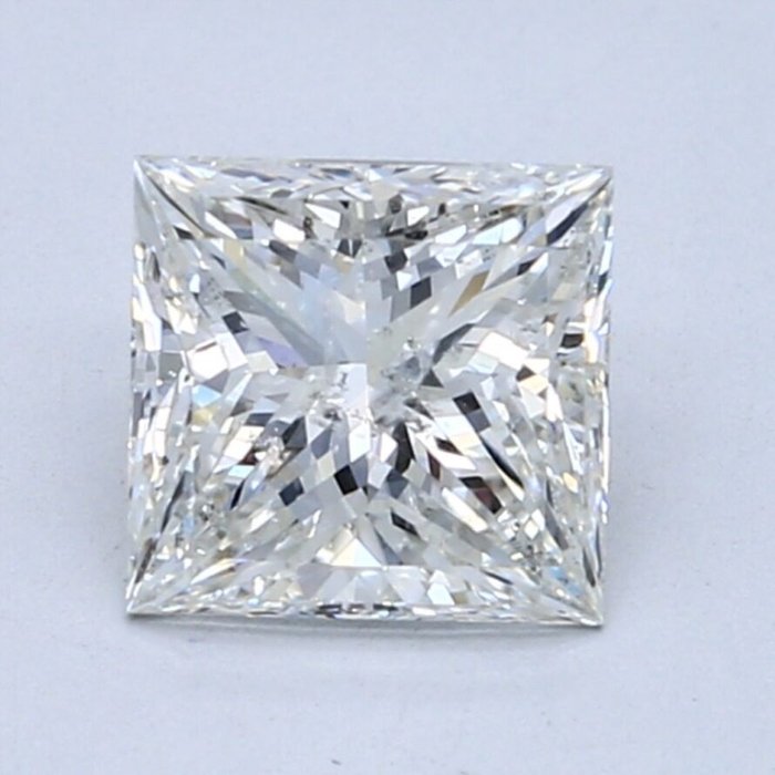 1 pcs 鑽石 - 1.71 ct - 公主方形 - H(次於白色的有色鑽石) - SI2, Free shipping