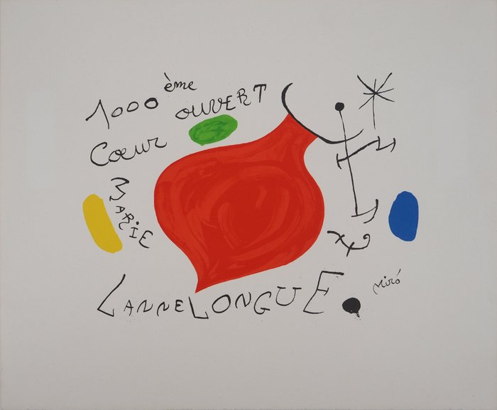 Joan Miro (1893-1983) - Coeur surréaliste