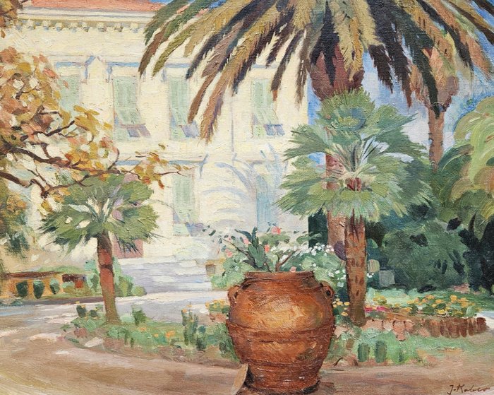 Jan Kobar (1890-1971) - Jardin exotique