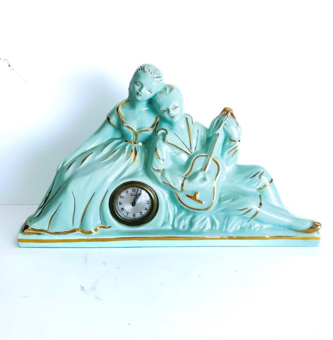 Relógio de lareira - Céramique de France - Cerâmica - 1940-1950
