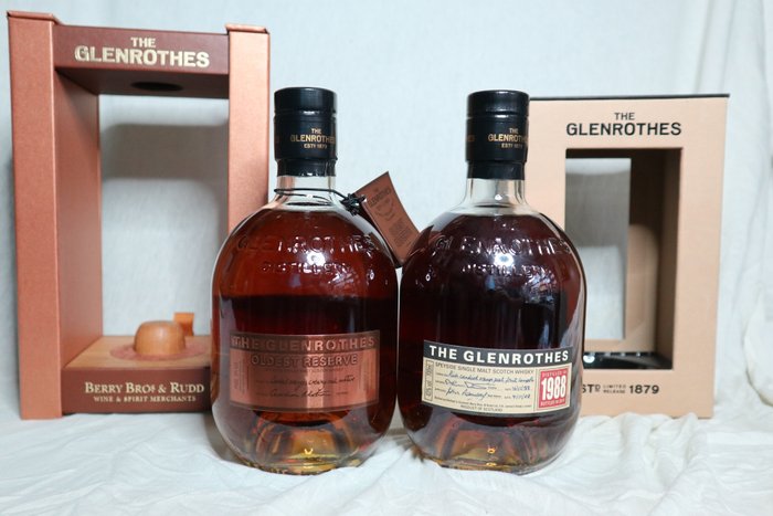 Glenrothes - Oldest Reserve & 1988 b. 2011 - Original bottling  - 70cl - 2 bottles