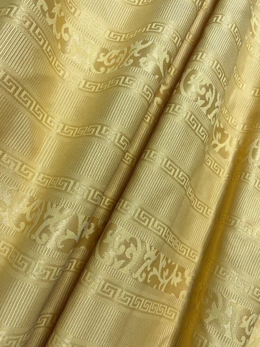 San Leucio - πολυτελές ύφασμα canneté από χρυσό λαβύρινθο - στυλ μπαρόκ - Ύφασμα ταπετσαρίας - 640 cm - 170 cm