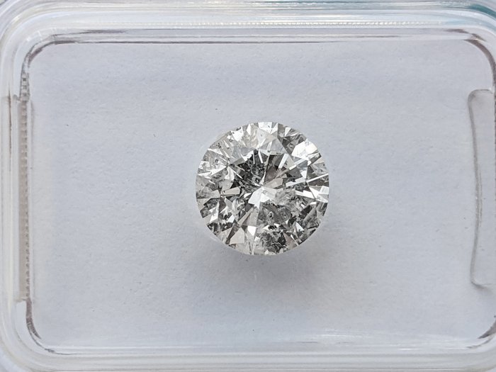 鑽石 - 1.15 ct - 圓形 - F(近乎無色) - I1