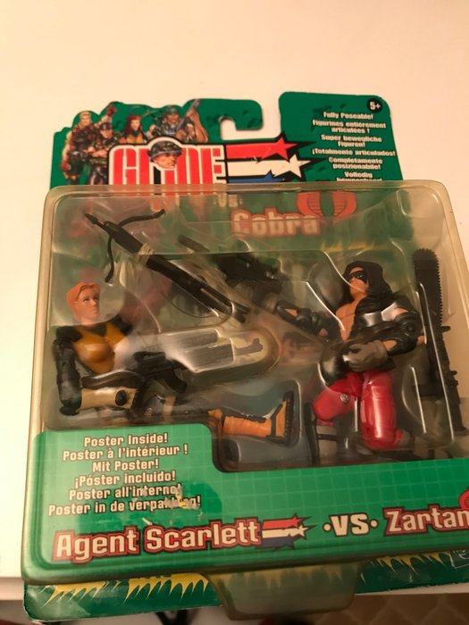 Figure - Gi-Joe Agent Scarlett vs Zartan -  (2) - Plastic