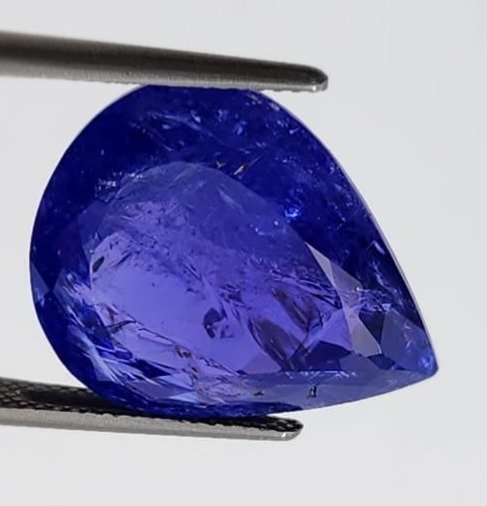 dyb violet blå Tanzanit - 21,45 ct