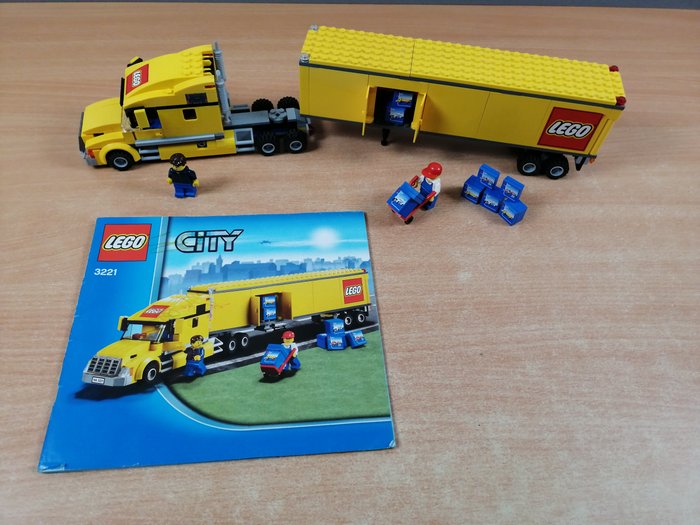 Lego - City - 3221 - Oplegger met Truck compleet - 2000-2010