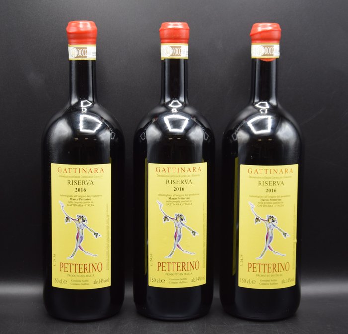 2016 Petterino, Gattinara - Piedmont Riserva - 3 Magnums (1.5L)