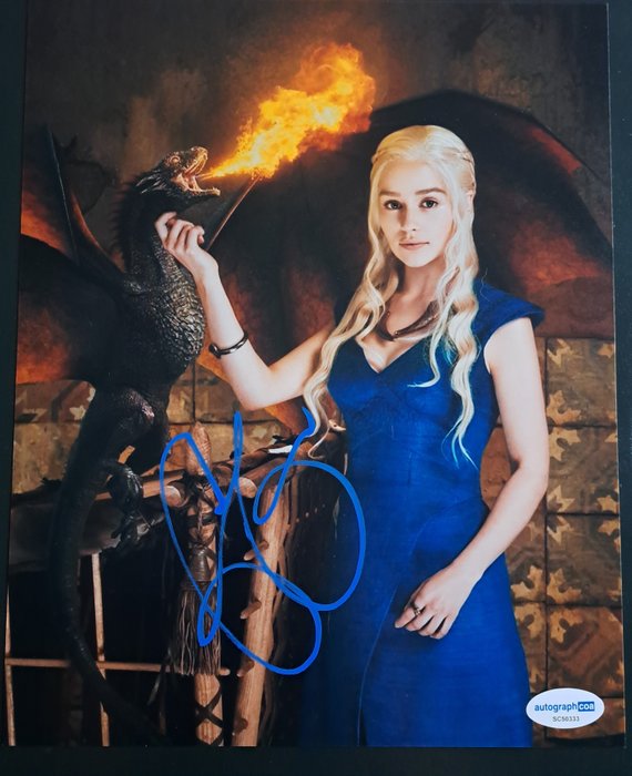 Game of Thrones - Emilia Clarke - Autograph, Photograph, Signed with Coa