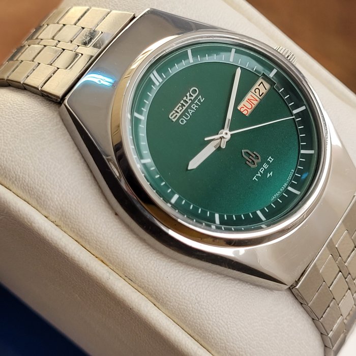 Seiko - TYPE2 Green Dial, Quartz Vintage Watch - 沒有保留價 - 男士 - 1970-1979