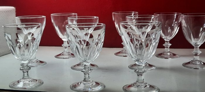 Cristal d'Arques  wit wijnglazen - Dricksglas (10) - Cristal D'Arques MODELL RAMBOUILLEL vinglas - Kristall
