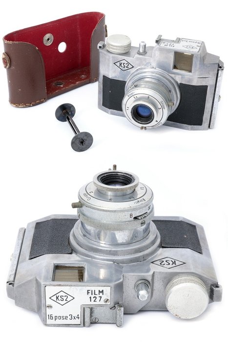 Taft KS2 made in Italy italian camera 16 pose formato 3x4 on 127 films. RARE. 模拟相机