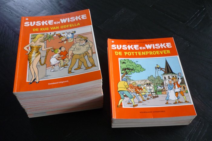 Suske en Wiske 221 t/m 280 minus 232, 237, 257, 260, 261 en 277 - Diverse titels - 54 Album - 第一版 - 1983/1994