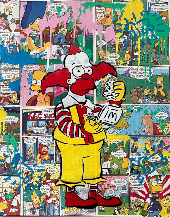 Koen Betjes (1992) - Homer MacDonalds x Simpsons x StreetArt